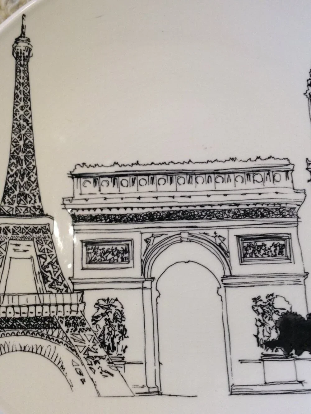 Royal Stafford England Plate/Wall Deco Paris City Scenes Avant Garde Cottagecore